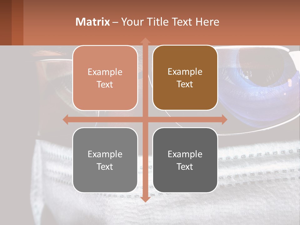 A Man Wearing Glasses And A Face Covering His Face PowerPoint Template