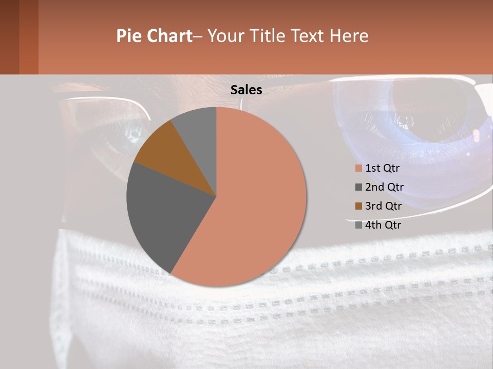 A Man Wearing Glasses And A Face Covering His Face PowerPoint Template