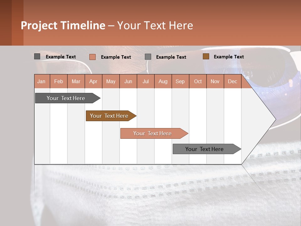 A Man Wearing Glasses And A Face Covering His Face PowerPoint Template