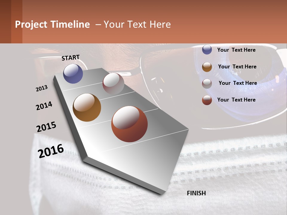 A Man Wearing Glasses And A Face Covering His Face PowerPoint Template