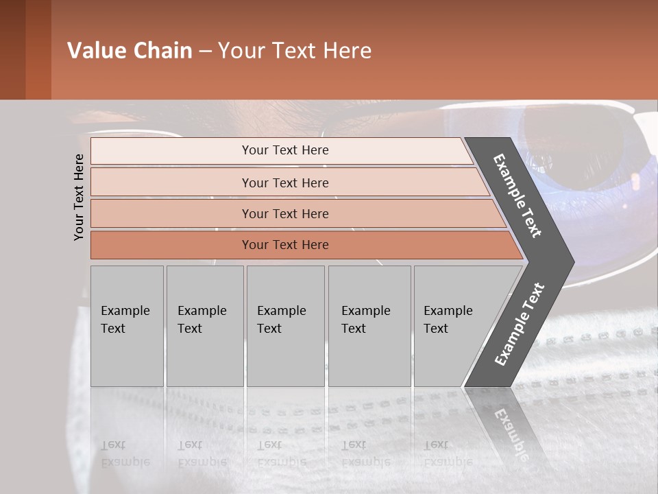 A Man Wearing Glasses And A Face Covering His Face PowerPoint Template