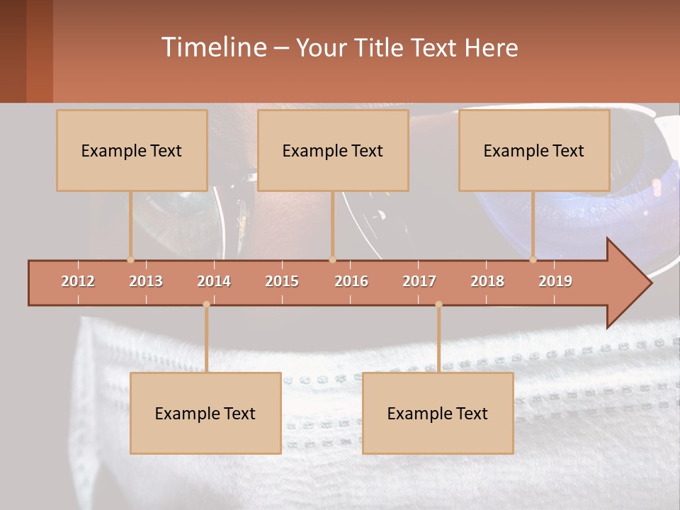 A Man Wearing Glasses And A Face Covering His Face PowerPoint Template