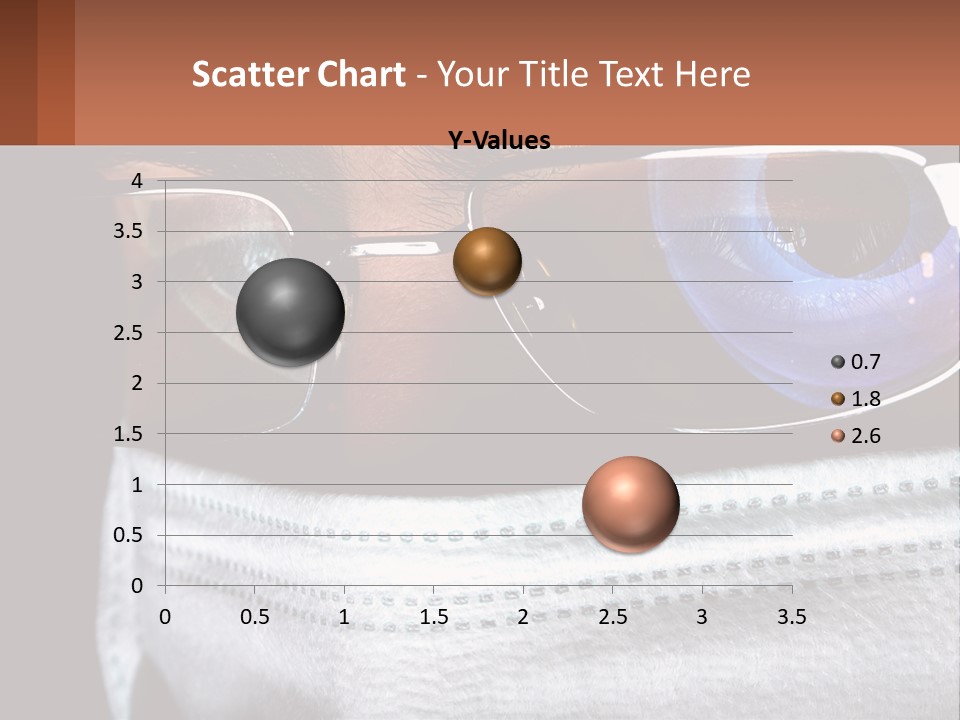 A Man Wearing Glasses And A Face Covering His Face PowerPoint Template