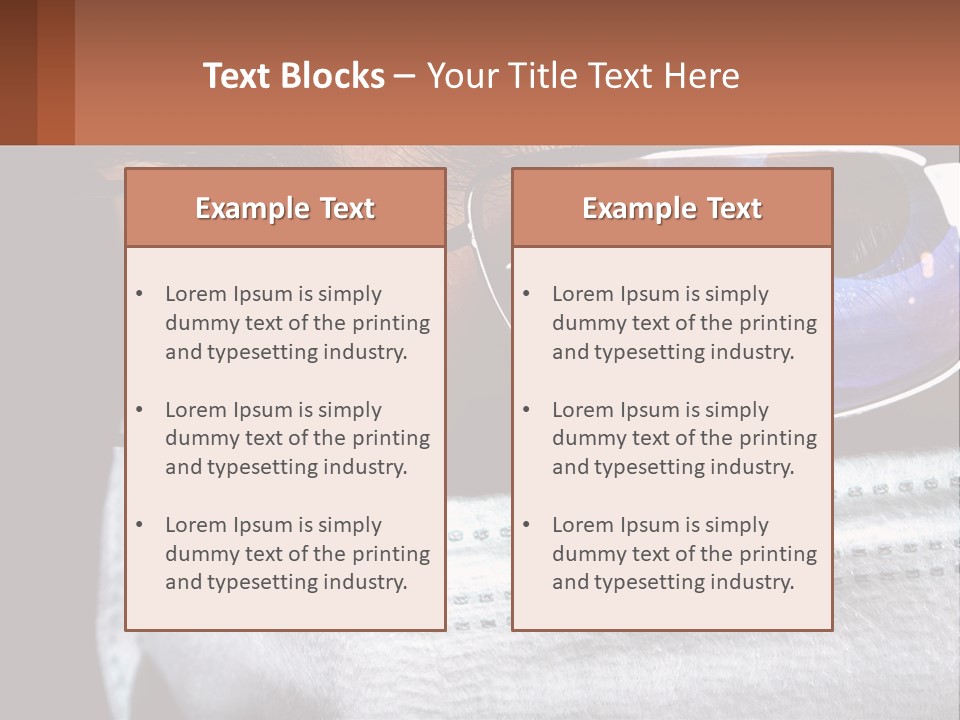 A Man Wearing Glasses And A Face Covering His Face PowerPoint Template