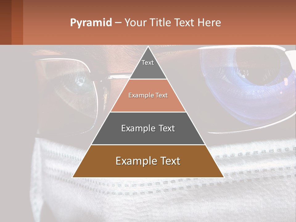 A Man Wearing Glasses And A Face Covering His Face PowerPoint Template