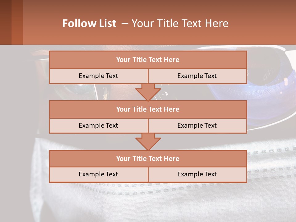 A Man Wearing Glasses And A Face Covering His Face PowerPoint Template