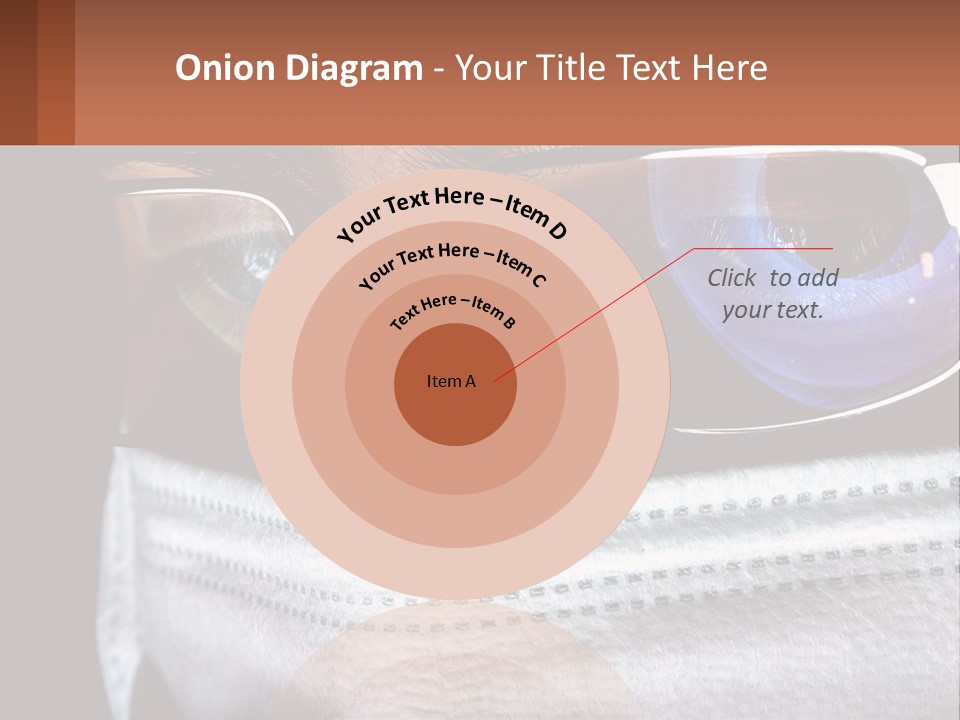 A Man Wearing Glasses And A Face Covering His Face PowerPoint Template