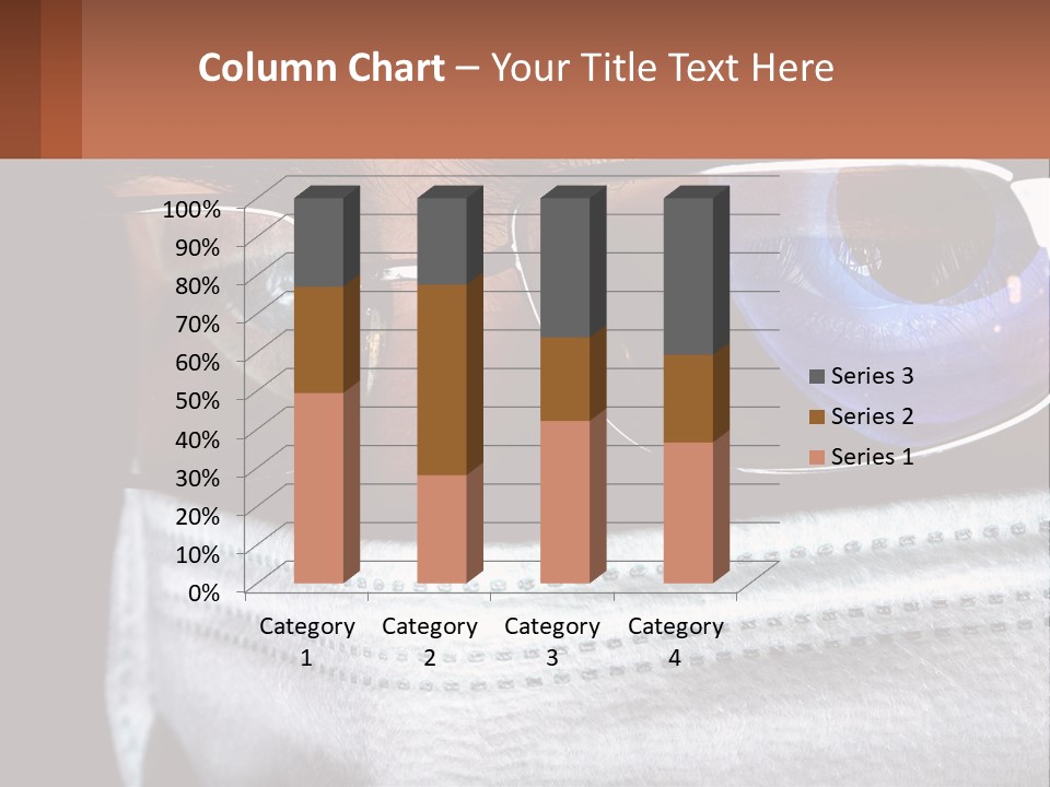A Man Wearing Glasses And A Face Covering His Face PowerPoint Template