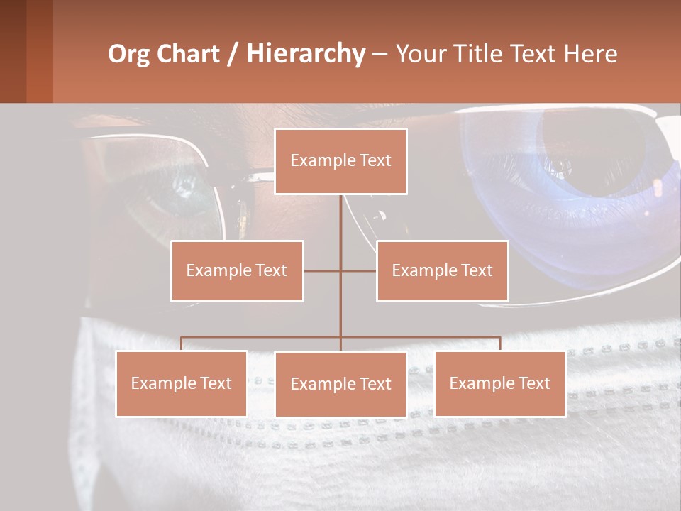 A Man Wearing Glasses And A Face Covering His Face PowerPoint Template