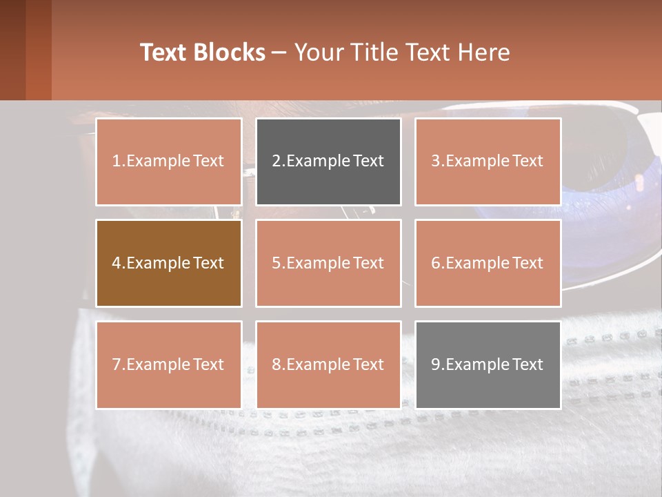 A Man Wearing Glasses And A Face Covering His Face PowerPoint Template