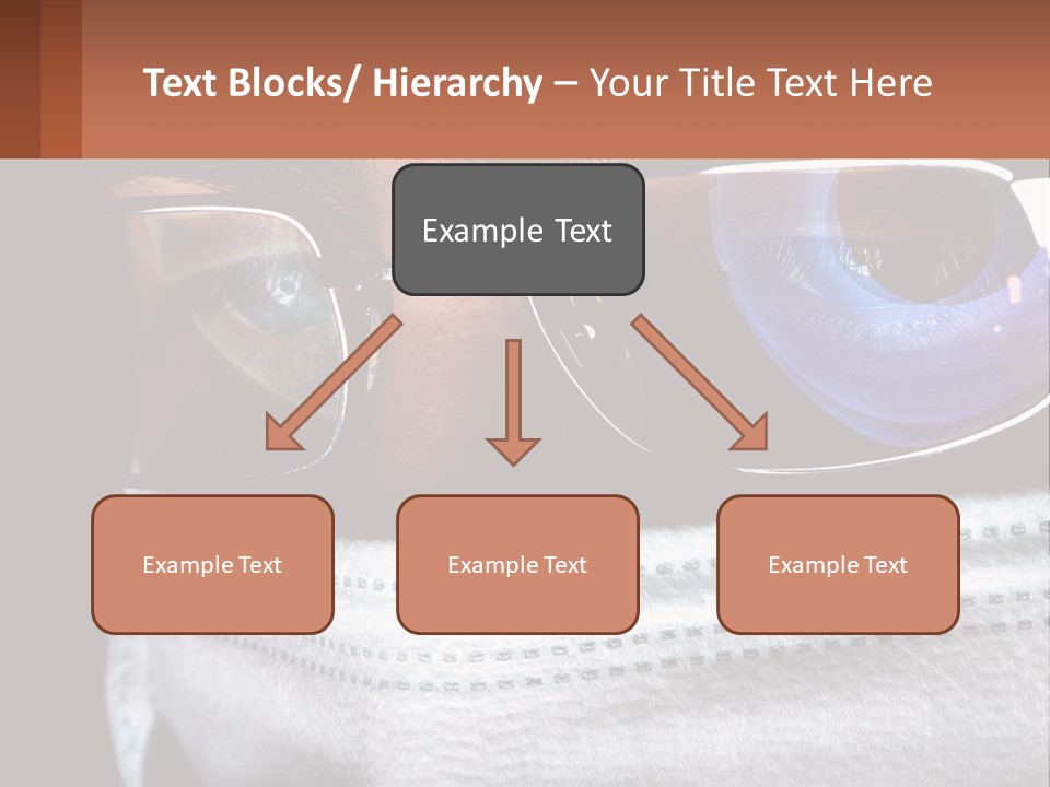 A Man Wearing Glasses And A Face Covering His Face PowerPoint Template
