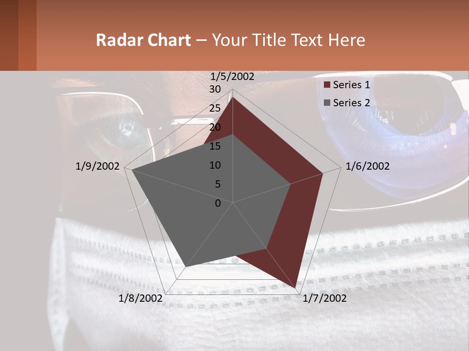 A Man Wearing Glasses And A Face Covering His Face PowerPoint Template