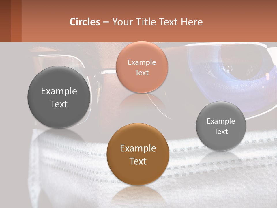 A Man Wearing Glasses And A Face Covering His Face PowerPoint Template