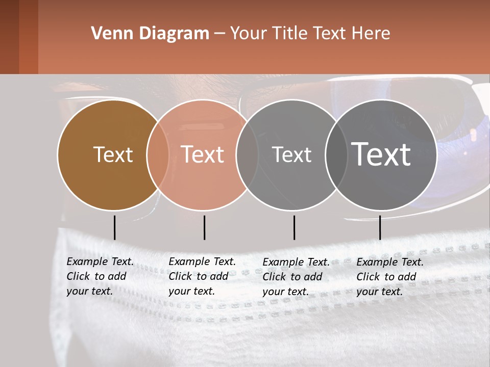 A Man Wearing Glasses And A Face Covering His Face PowerPoint Template