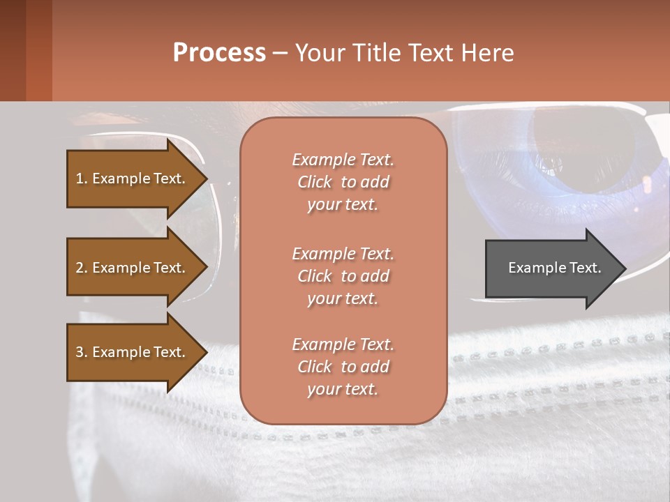 A Man Wearing Glasses And A Face Covering His Face PowerPoint Template