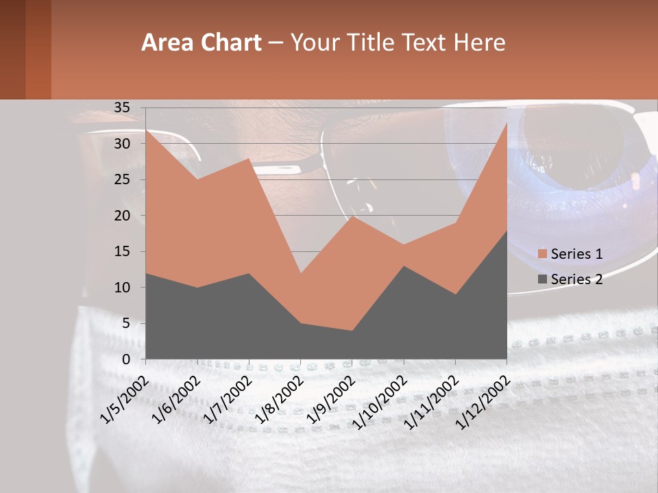 A Man Wearing Glasses And A Face Covering His Face PowerPoint Template