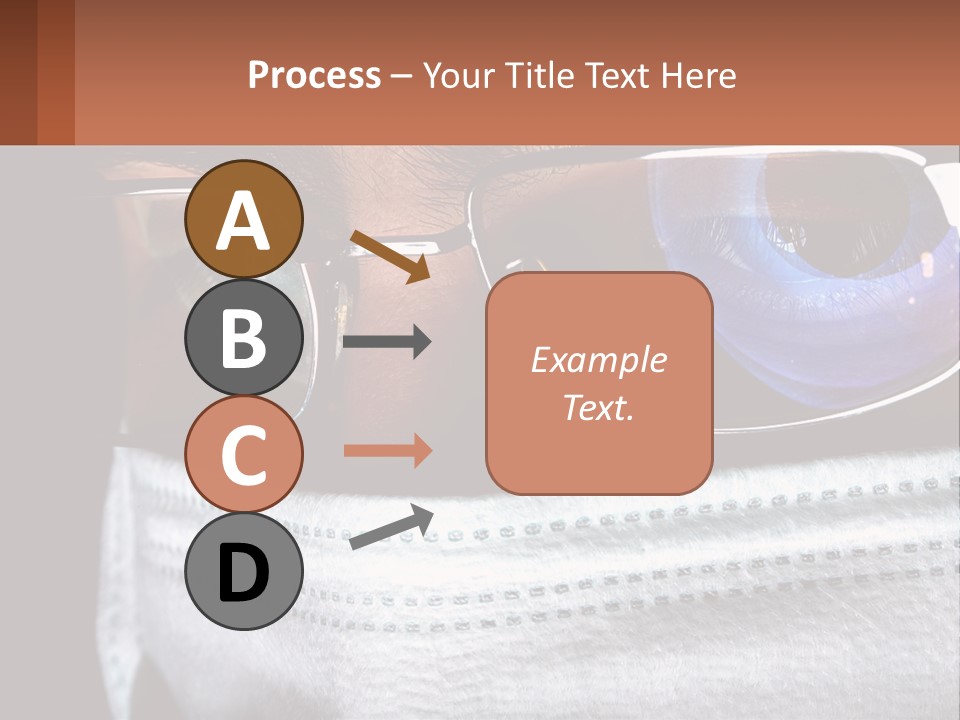 A Man Wearing Glasses And A Face Covering His Face PowerPoint Template