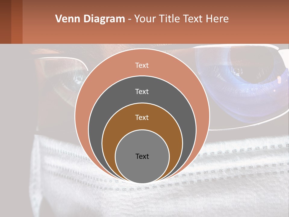 A Man Wearing Glasses And A Face Covering His Face PowerPoint Template