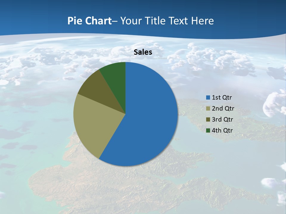 A Map Of Europe With Clouds In The Sky PowerPoint Template