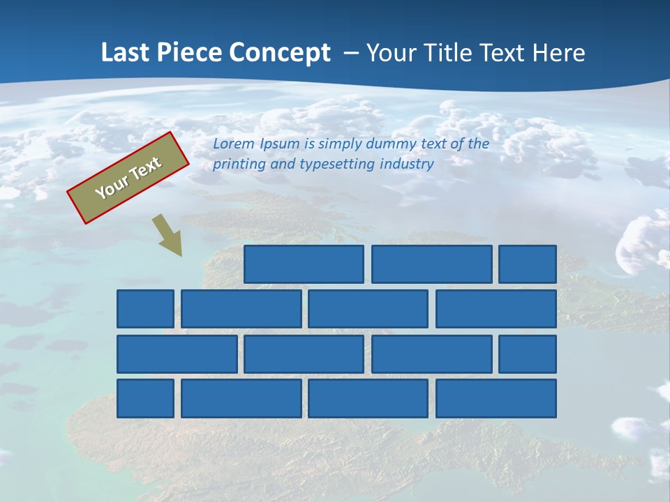 A Map Of Europe With Clouds In The Sky PowerPoint Template