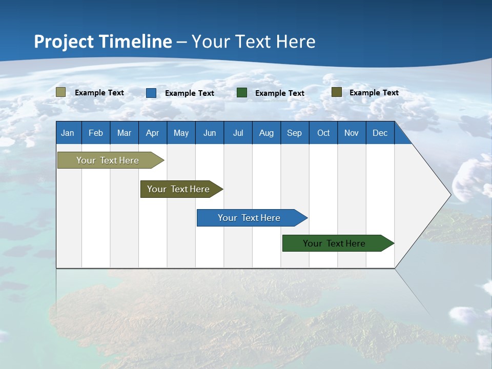 A Map Of Europe With Clouds In The Sky PowerPoint Template