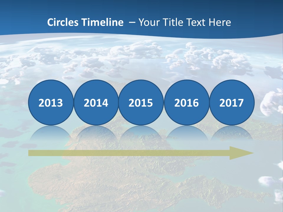 A Map Of Europe With Clouds In The Sky PowerPoint Template