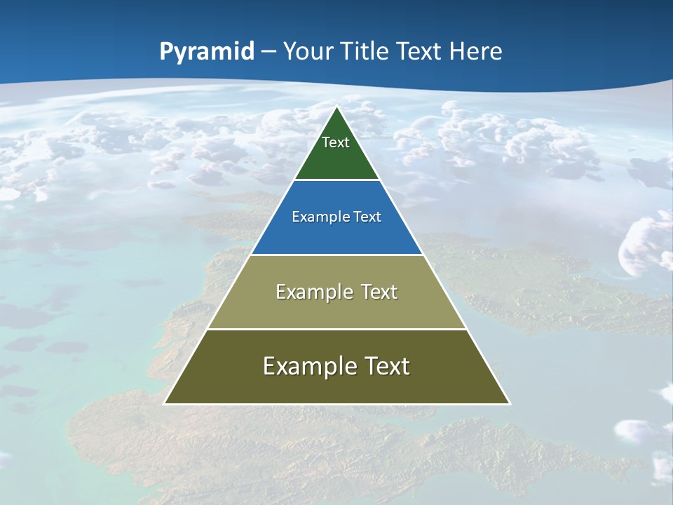 A Map Of Europe With Clouds In The Sky PowerPoint Template