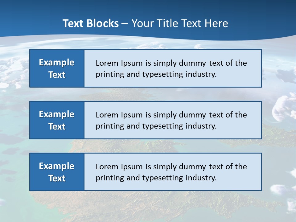 A Map Of Europe With Clouds In The Sky PowerPoint Template
