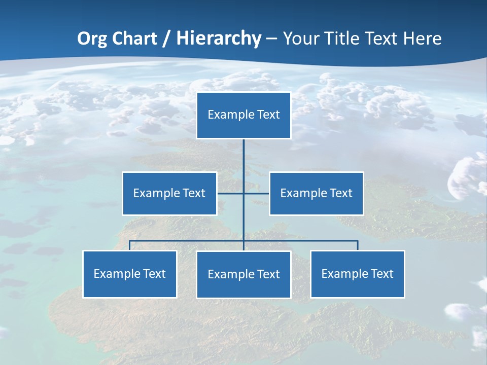 A Map Of Europe With Clouds In The Sky PowerPoint Template