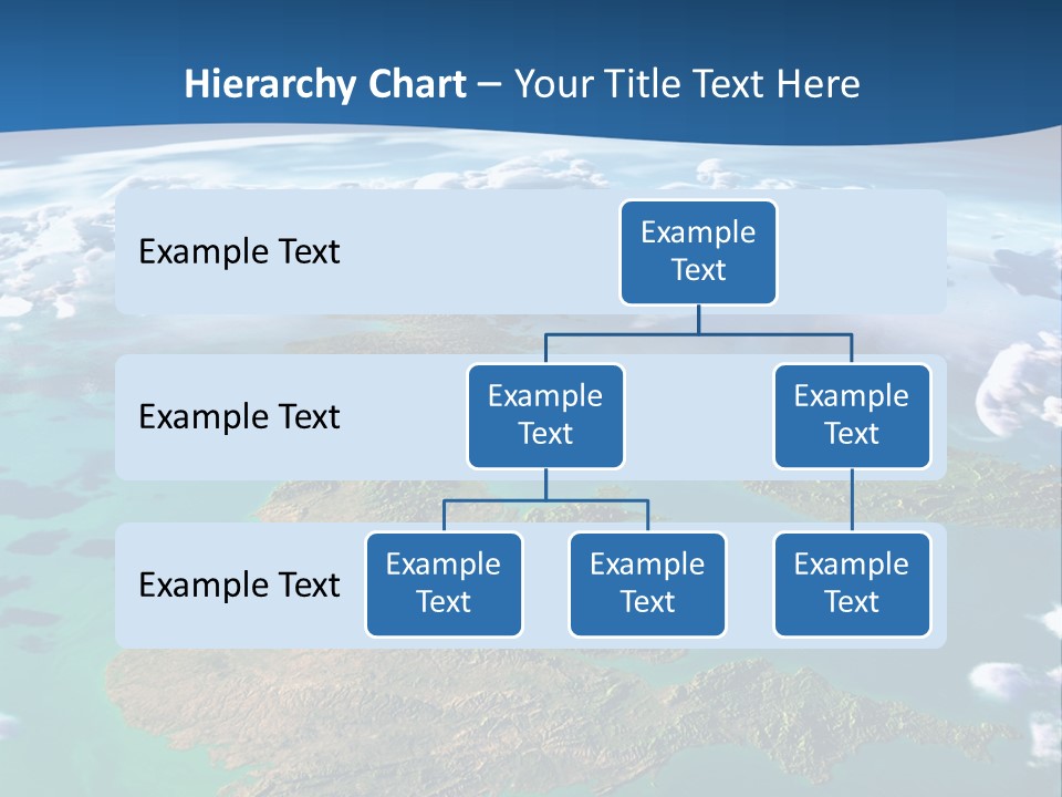 A Map Of Europe With Clouds In The Sky PowerPoint Template
