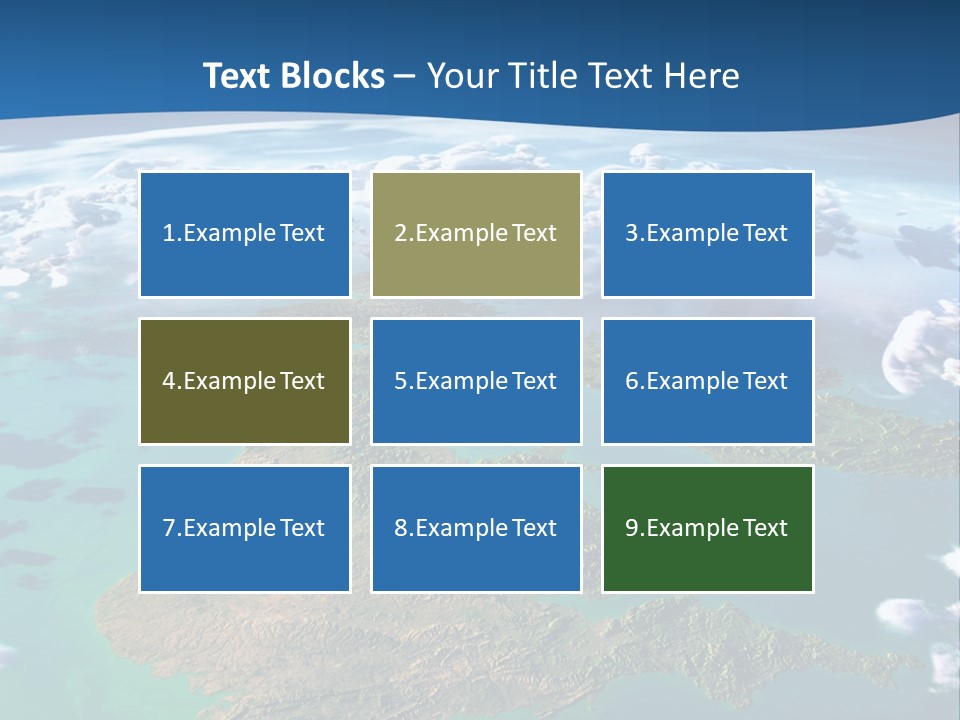 A Map Of Europe With Clouds In The Sky PowerPoint Template