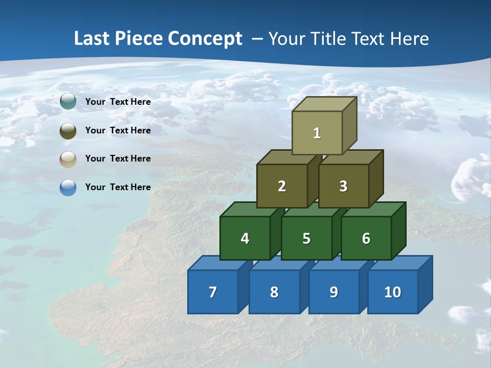 A Map Of Europe With Clouds In The Sky PowerPoint Template