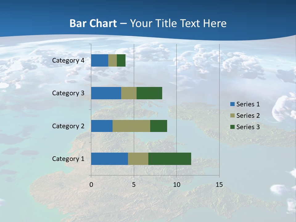 A Map Of Europe With Clouds In The Sky PowerPoint Template