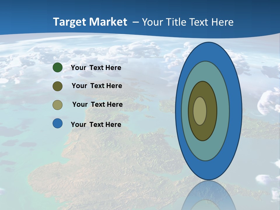A Map Of Europe With Clouds In The Sky PowerPoint Template