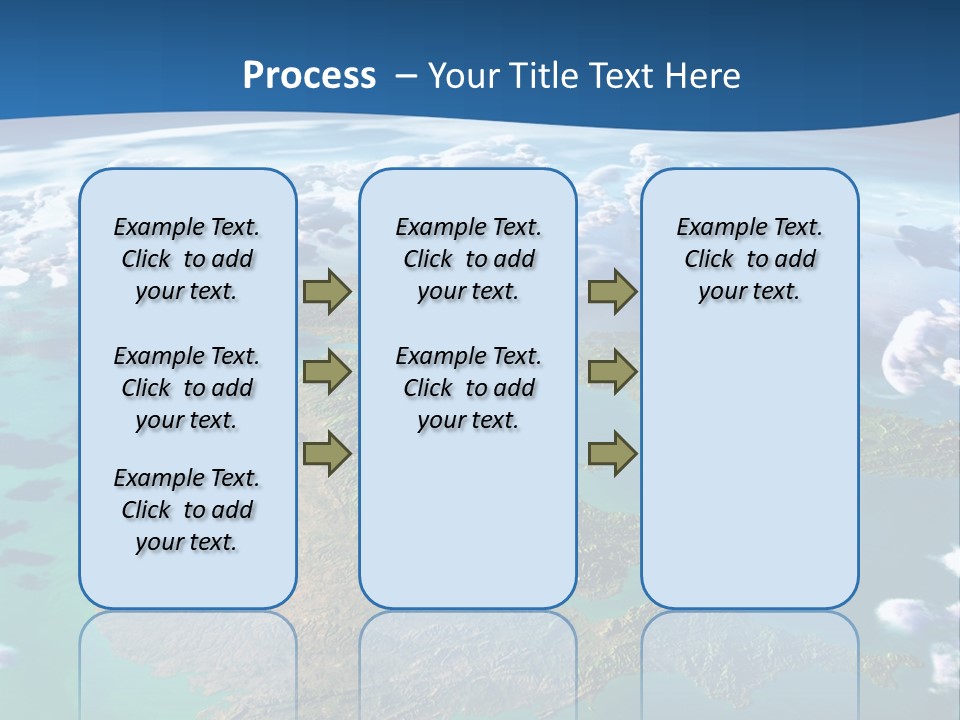 A Map Of Europe With Clouds In The Sky PowerPoint Template