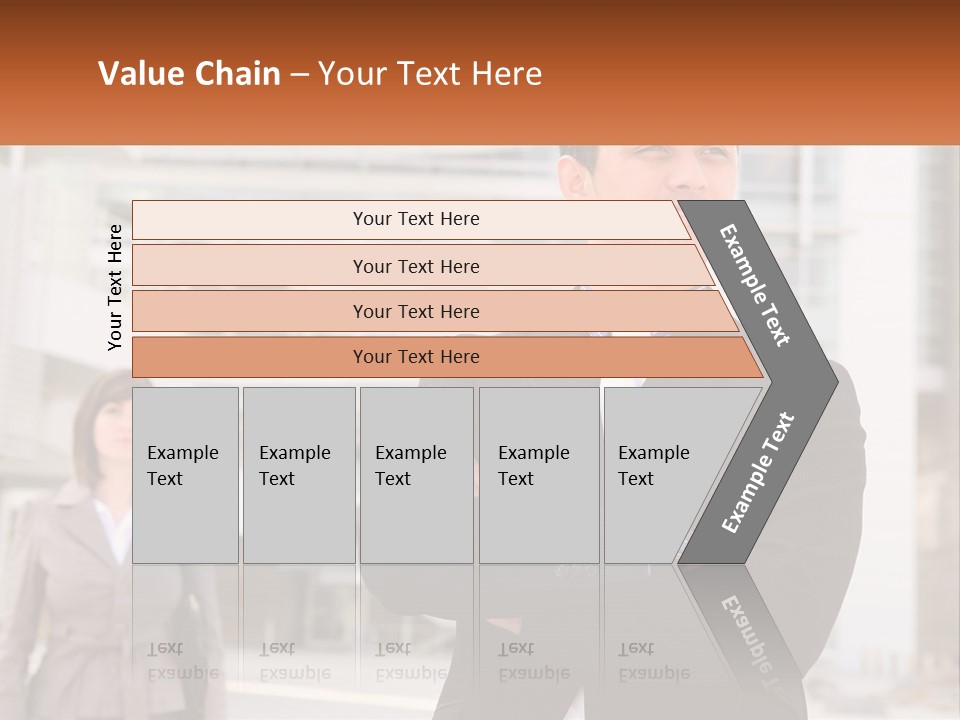 A Man In A Suit Standing With His Arms Crossed PowerPoint Template