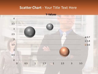 A Man In A Suit Standing With His Arms Crossed PowerPoint Template