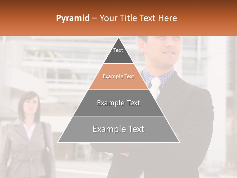 A Man In A Suit Standing With His Arms Crossed PowerPoint Template