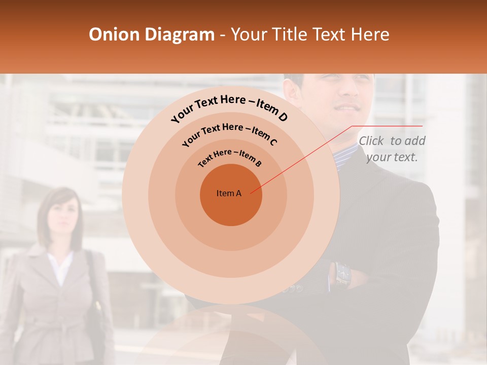 A Man In A Suit Standing With His Arms Crossed PowerPoint Template