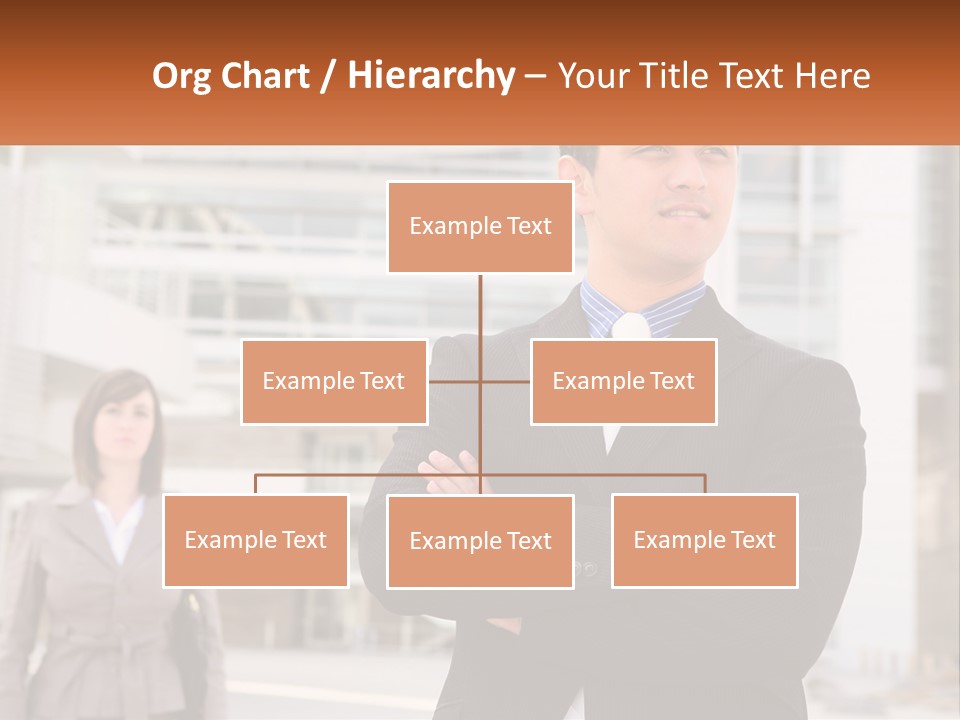 A Man In A Suit Standing With His Arms Crossed PowerPoint Template