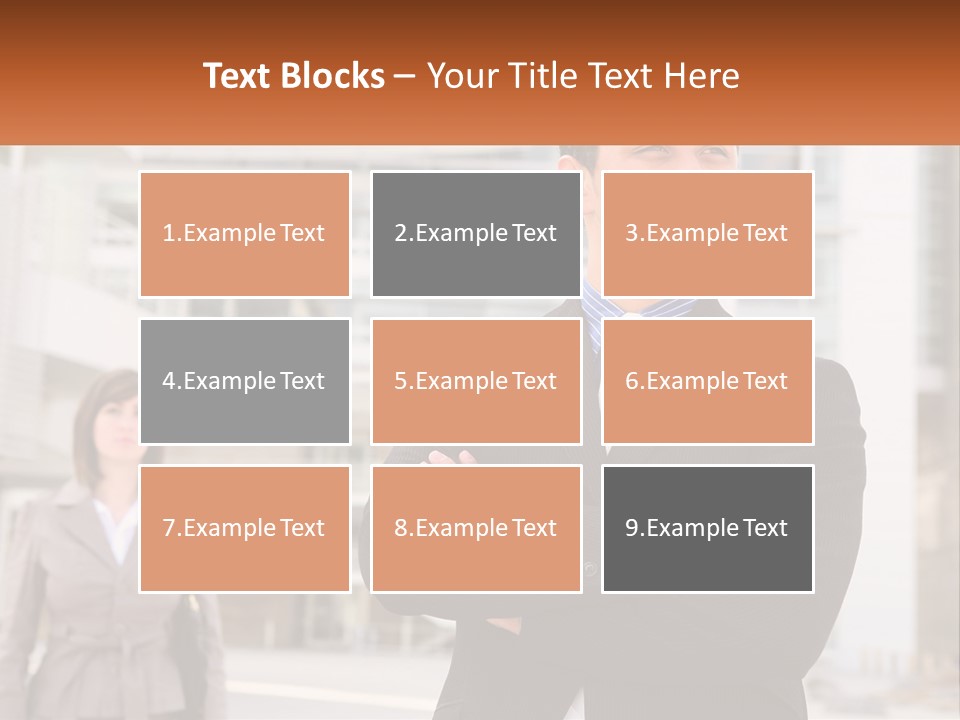 A Man In A Suit Standing With His Arms Crossed PowerPoint Template