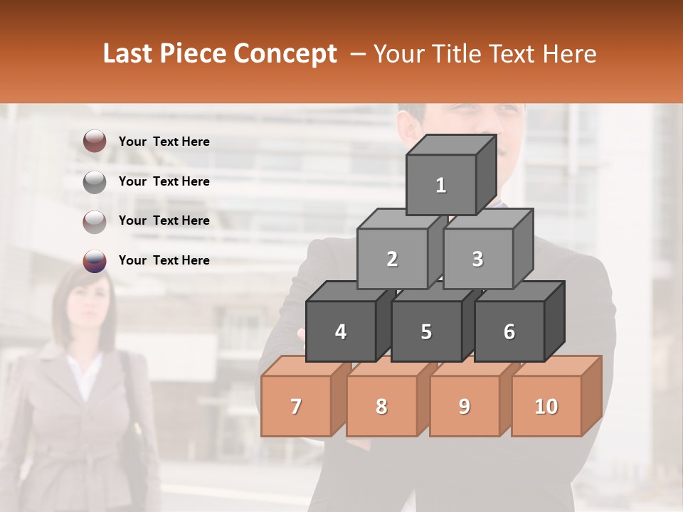 A Man In A Suit Standing With His Arms Crossed PowerPoint Template