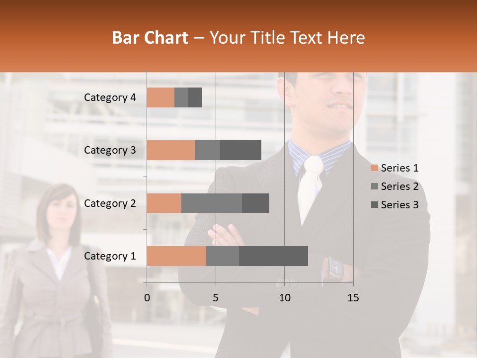 A Man In A Suit Standing With His Arms Crossed PowerPoint Template