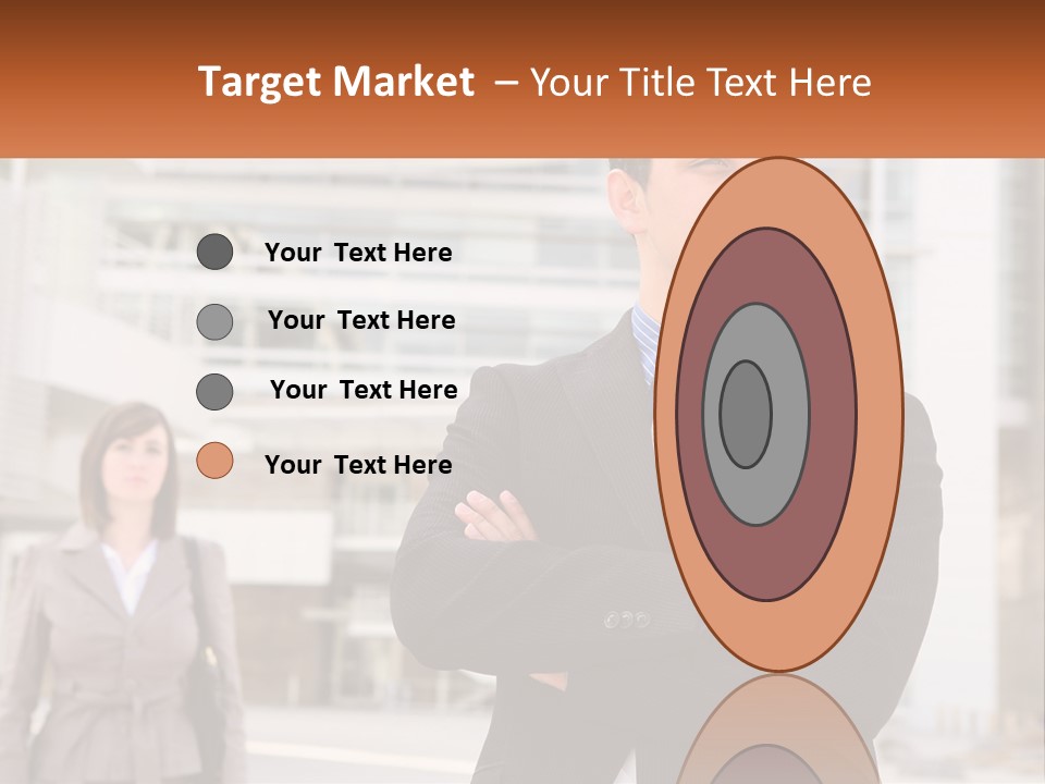 A Man In A Suit Standing With His Arms Crossed PowerPoint Template