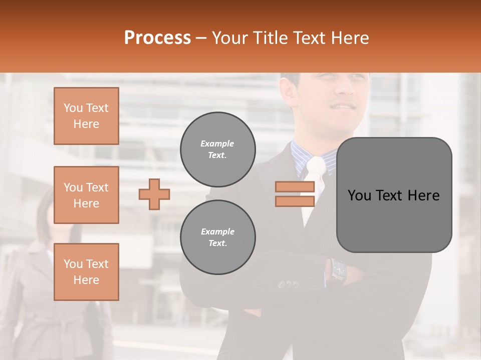 A Man In A Suit Standing With His Arms Crossed PowerPoint Template