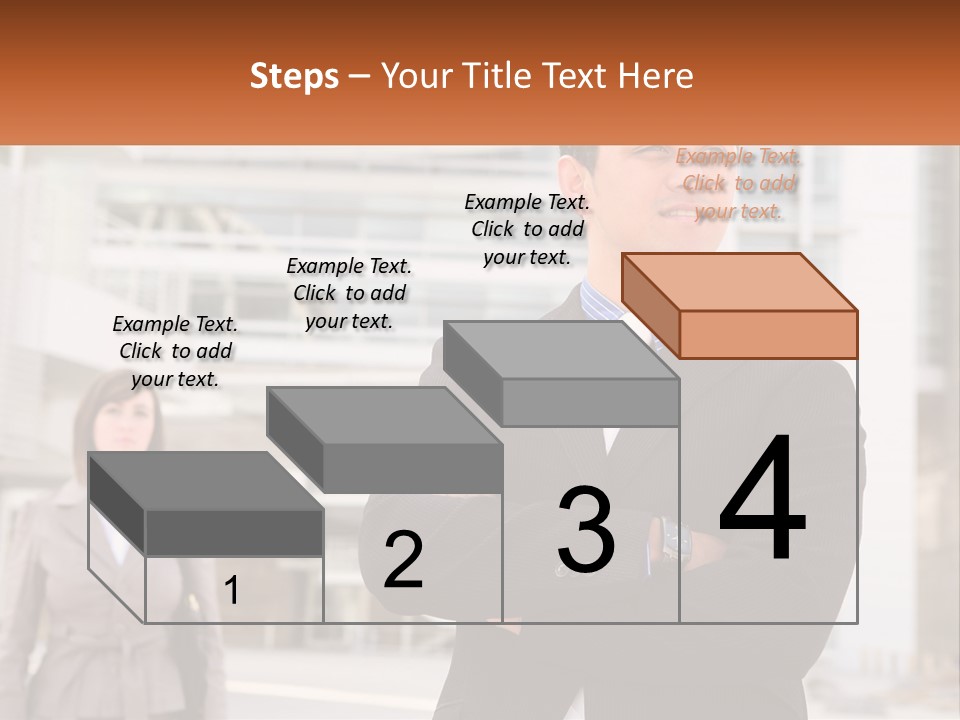 A Man In A Suit Standing With His Arms Crossed PowerPoint Template