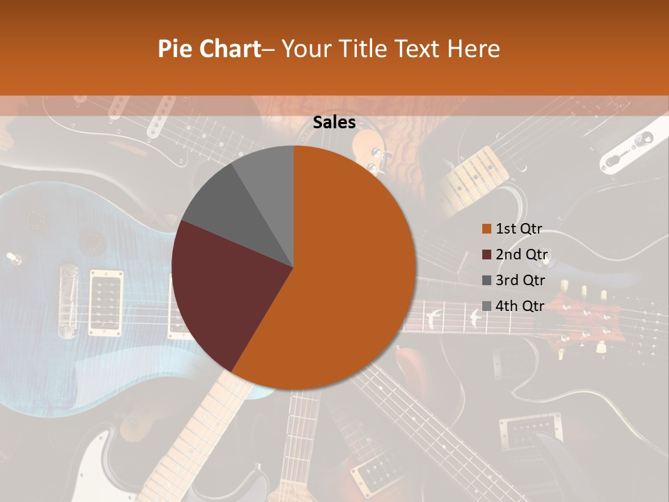 A Group Of Guitars Powerpoint Template PowerPoint Template