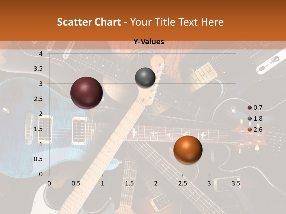 A Group Of Guitars Powerpoint Template PowerPoint Template