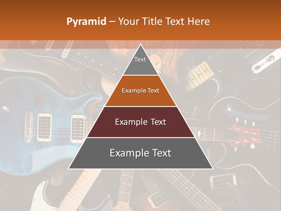 A Group Of Guitars Powerpoint Template PowerPoint Template