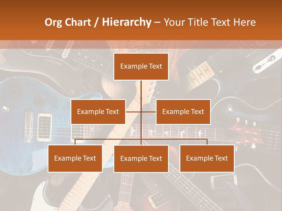 A Group Of Guitars Powerpoint Template PowerPoint Template